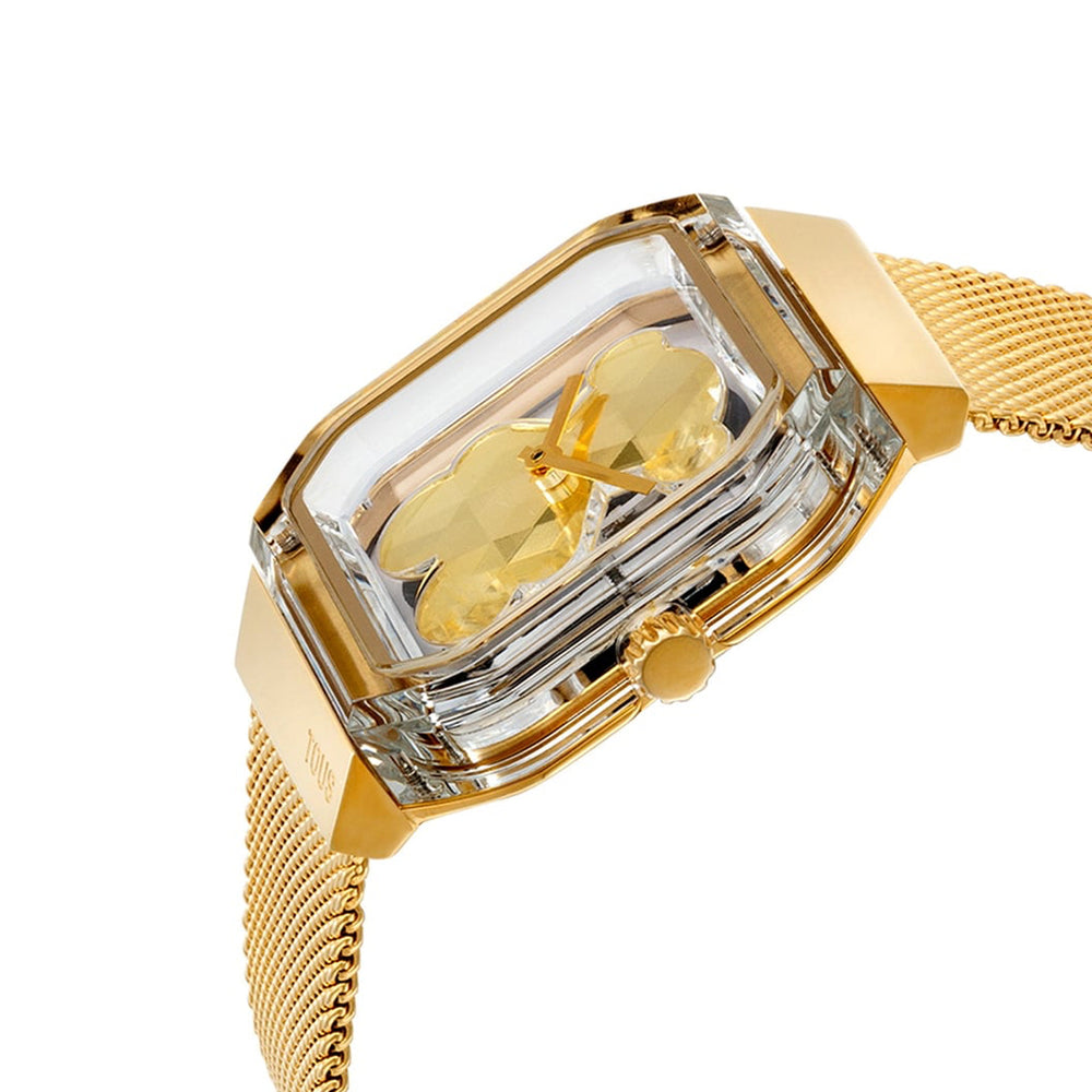 Timeless Gold-Tone Mesh Elegance