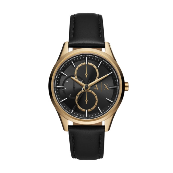 Armani Exchange Black & Gold Chronograph Watch
