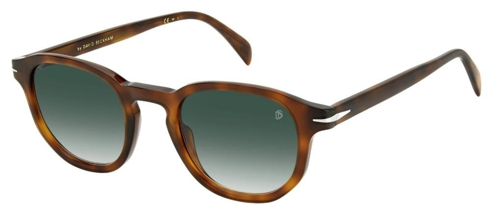 Tortoiseshell Acetate Sunglasses with Green Gradient Lenses