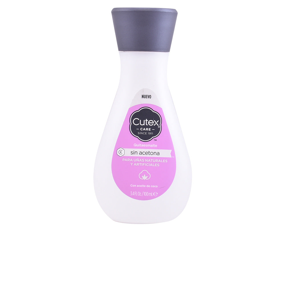 100 ml clear bottle of non‑acetone nail polish remover, liquid formula