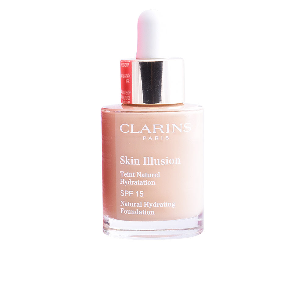 30 ml hydrating serum‑finish foundation in light shade, pump bottle
