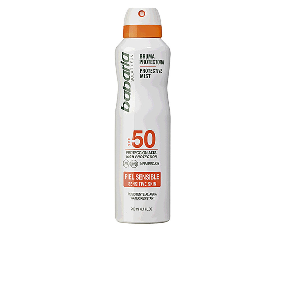 200 ml aerosol protective SPF50 mist with aloe, unisex spray bottle