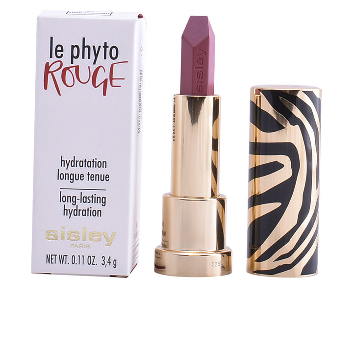 Rose Nouméa gel lipstick in magnetic zebra-case, 3.4 g, angled bullet