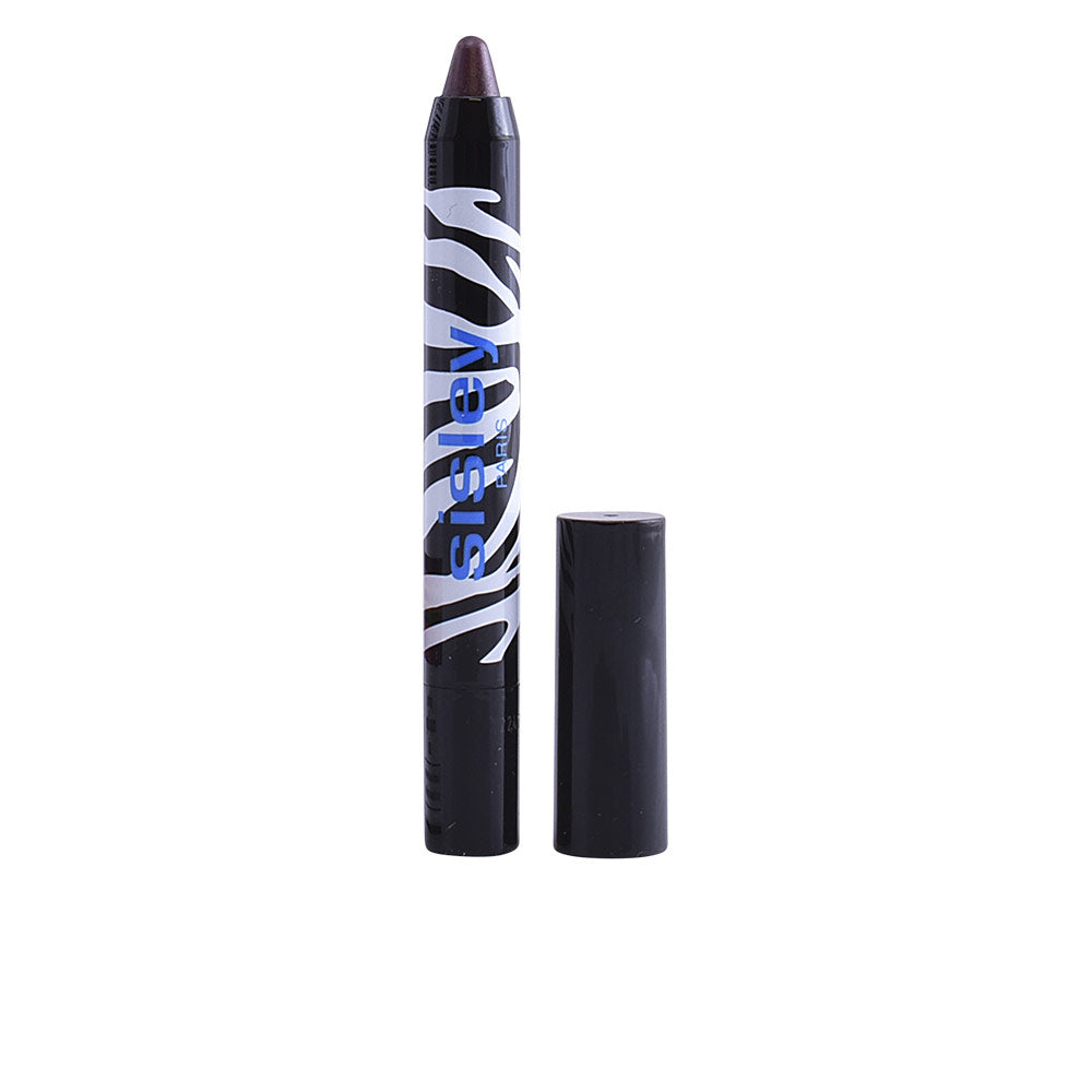 Twist‑up jumbo eye pencil in Black Rose, zebra‑print casing, 1.5 g