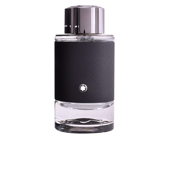 Clear glass bottle with metal collar, 100 ml, woody-aromatic fragrance for Man