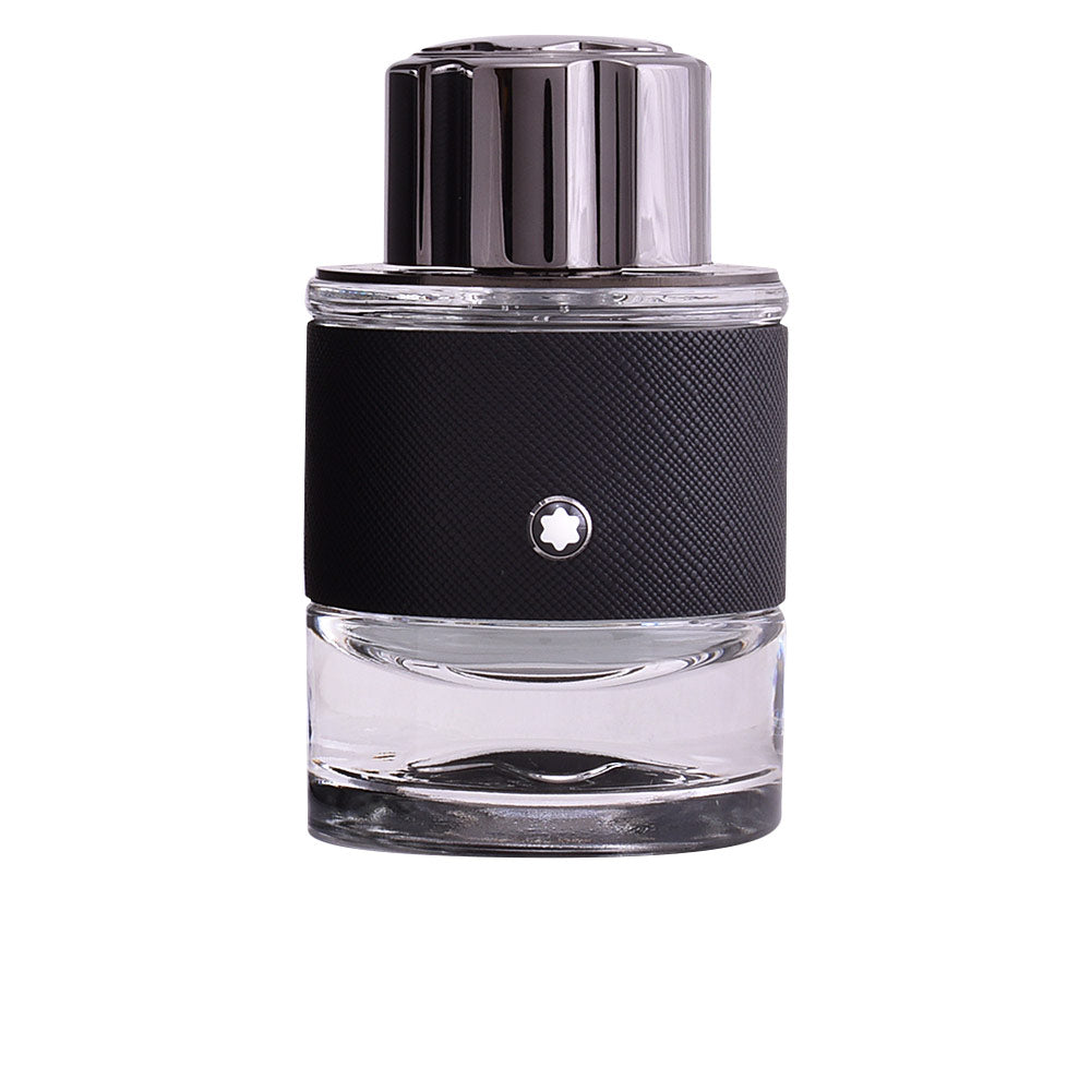Sculpted glass 60 ml perfume bottle; woody-aromatic fragrance for Man