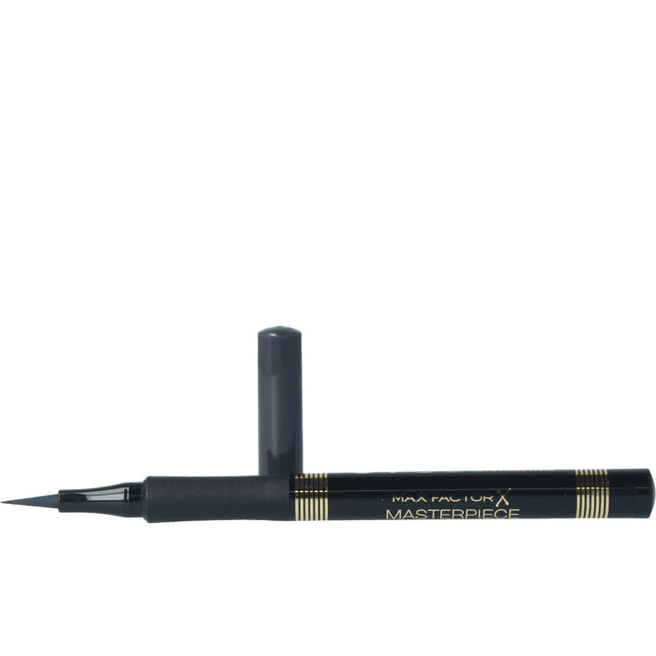 Slim charcoal liquid eyeliner pen with remo-shaped tip, 1 ml, Unisex
