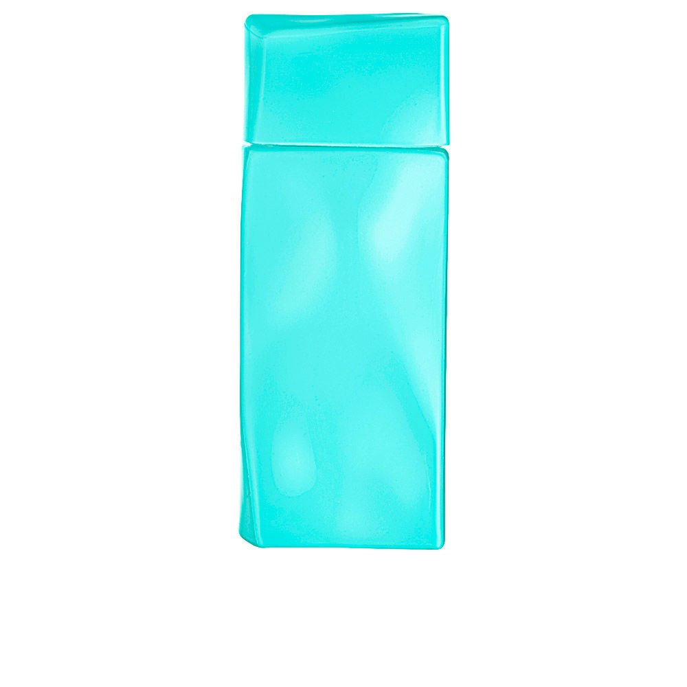 Sea-green rectangular bottle with wave silhouette, 50 ml eau de toilette for Women