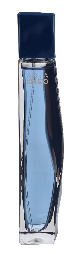 Cobalt-blue bottle engraved with Hokusai wave, 100 ml Eau de Toilette for Man