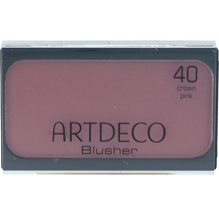 Compact magnetic pan of pressed pink blusher, 5 g, satin finish