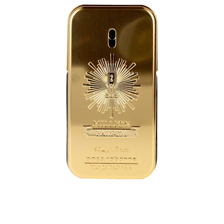 Gilded lingot perfume bottle, 50 ml, leather-floral parfum for Man