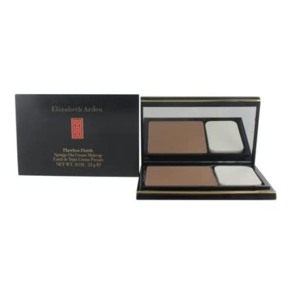 Cream compact foundation in shade 03 Perfect Beige with mirror and sponge compartment