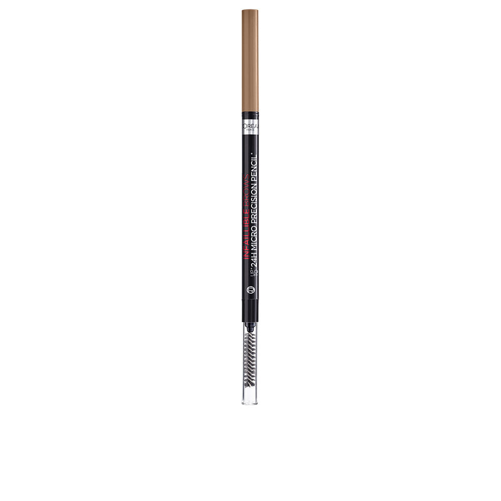 Slim creamy eyebrow pencil with extra-fine oval tip in blonde shade, 1 g