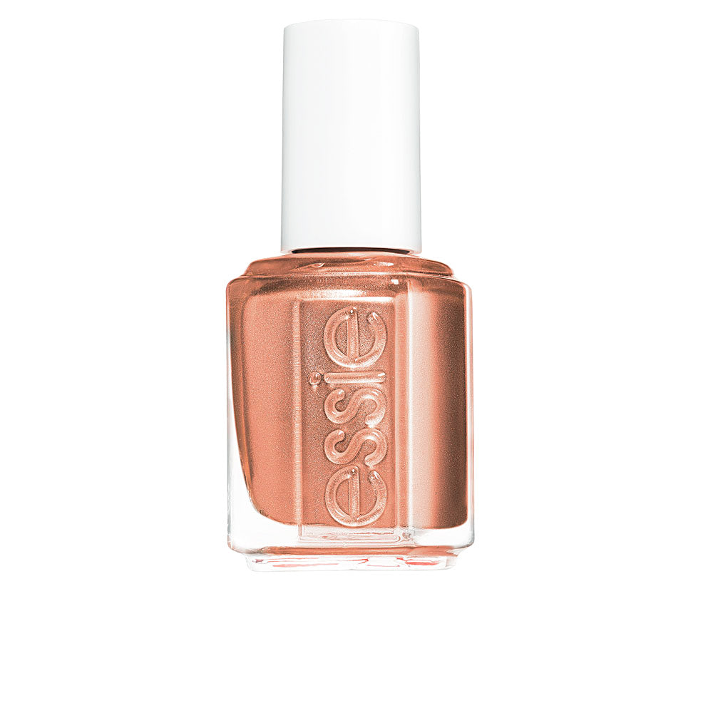 13.5 ml cream copper‑rose nail polish bottle with brush, glossy finish