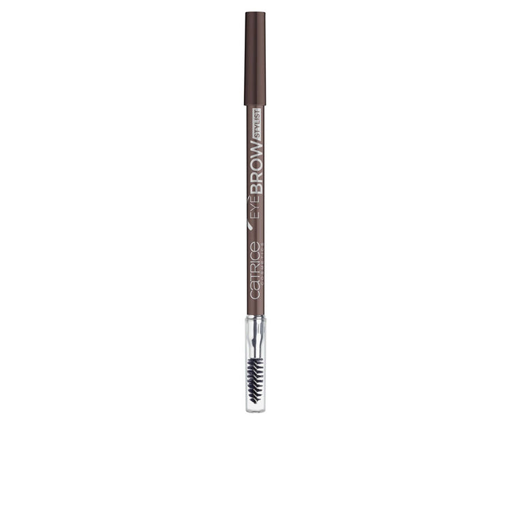 Slim warm-toned eyebrow pencil with integrated spoolie brush, 1.4 g