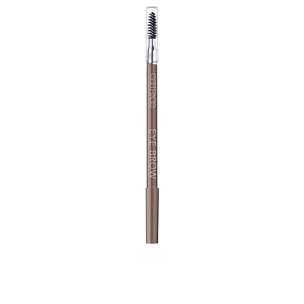 Slim warm‑brown eyebrow pencil with built‑in spoolie, 1.4 g packaging