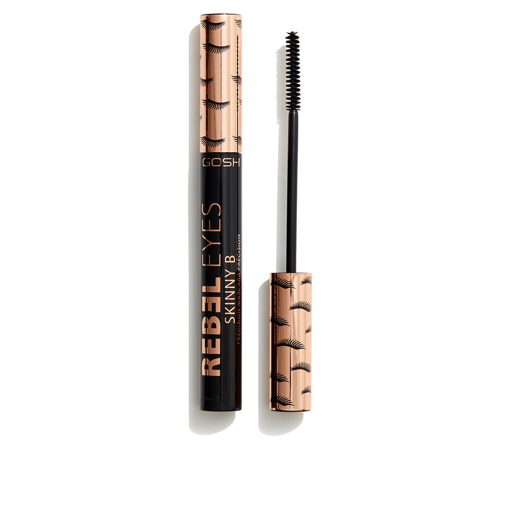 Slim mascara tube and fine-bristled wand, extreme black, 6 ml
