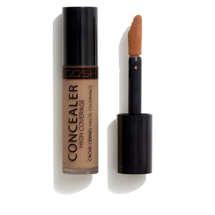 Tube of tawny liquid concealer, 5.5 ml, natural finish, cruelty‑free