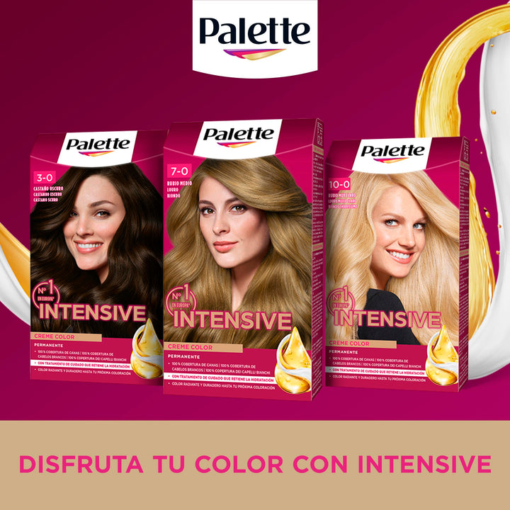 Tube of Palette Intensive creme hair colour with nourishing oil benefits