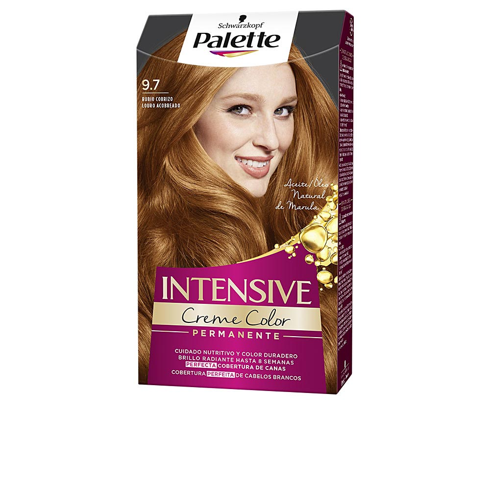 Tube and developer for copper-blonde permanent hair colour, 1 unit