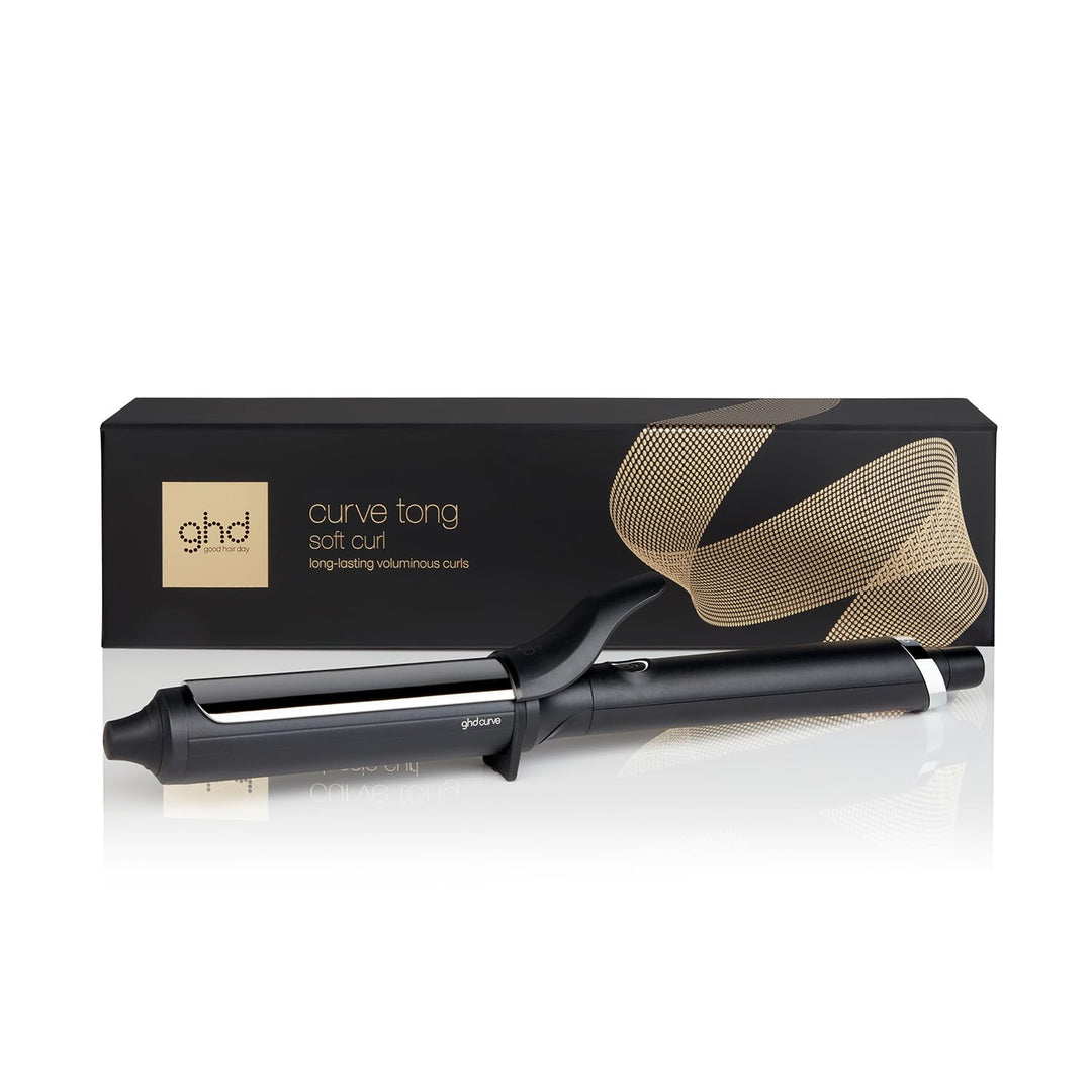 32 mm ceramic curling tong with clamp and cool-tip, black finish