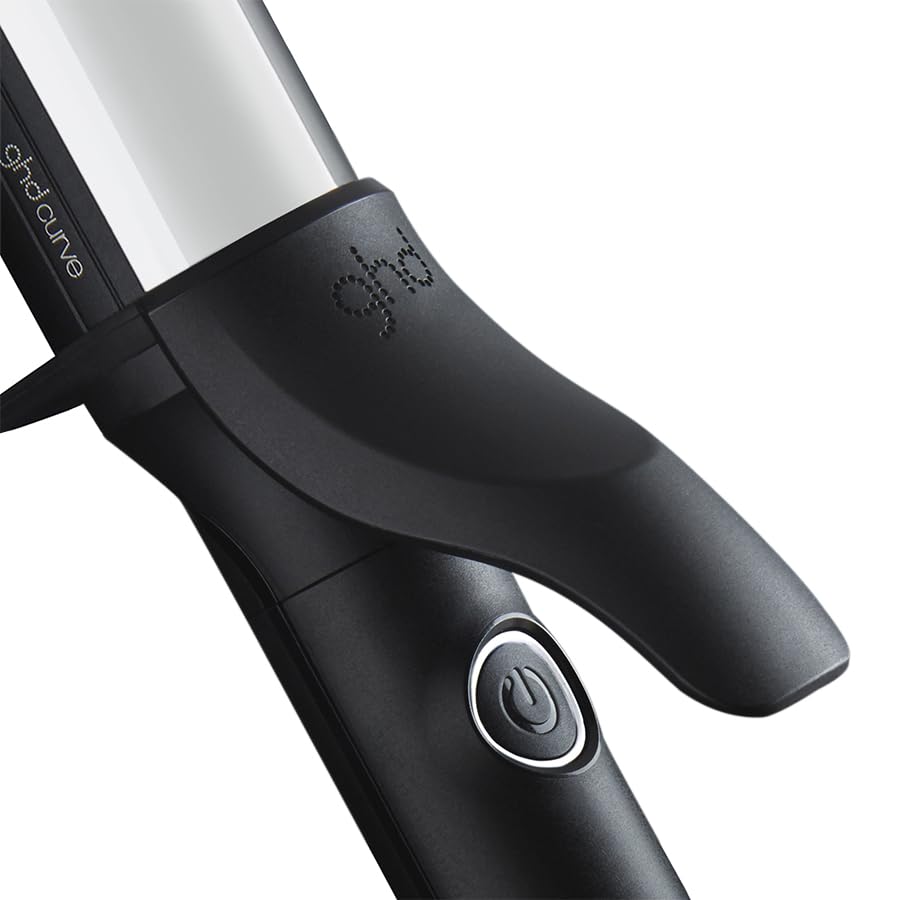 32 mm ceramic curling tong with clamp and cool-tip, black finish