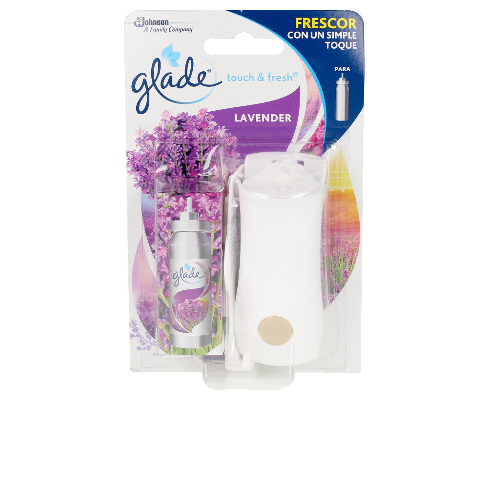Small 10 ml lavender room spray in purple-tinted bottle, portable air freshener