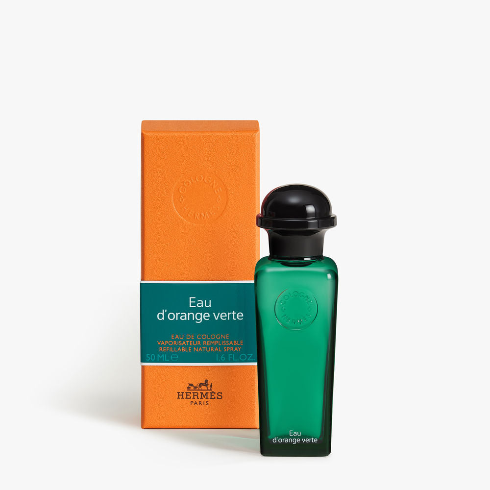 50 ml deep-green lantern bottle of citrus-mint Eau de Cologne, Unisex