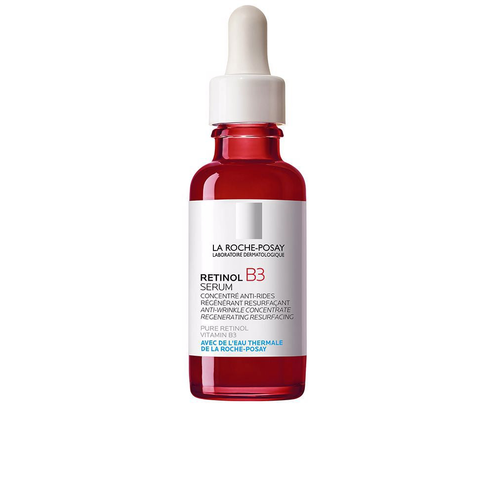 30 ml dropper bottle of Retinol B3 regenerating face sérum, clinical packaging
