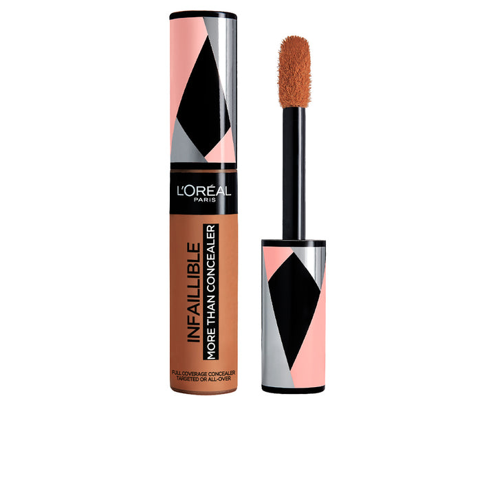 Tube of full-coverage liquid concealer with oversized doe-foot applicator, 11 ml, shade 338