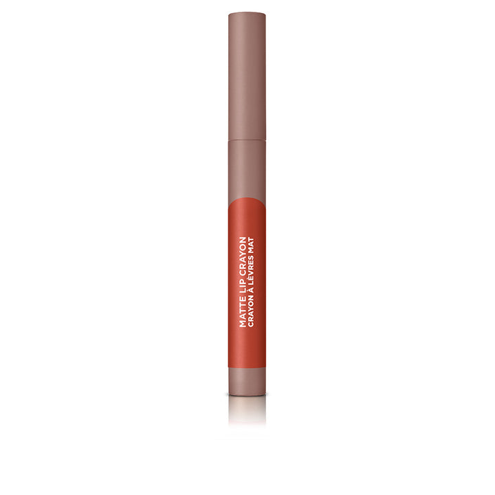 Matte caramel-toned lip crayon with slanted tip, 2.5 g, Unisex