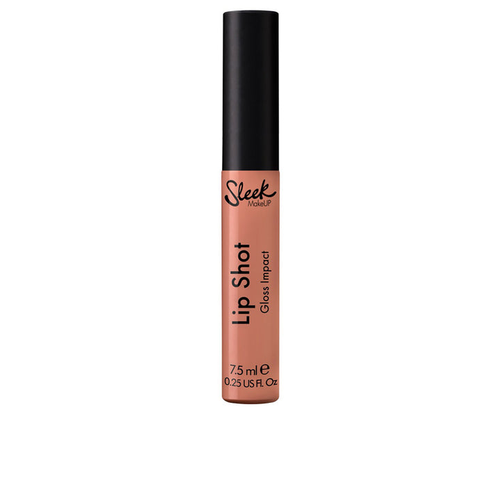 Glossy liquid lip in deep mauve shade with doe-foot applicator, 7.5 ml