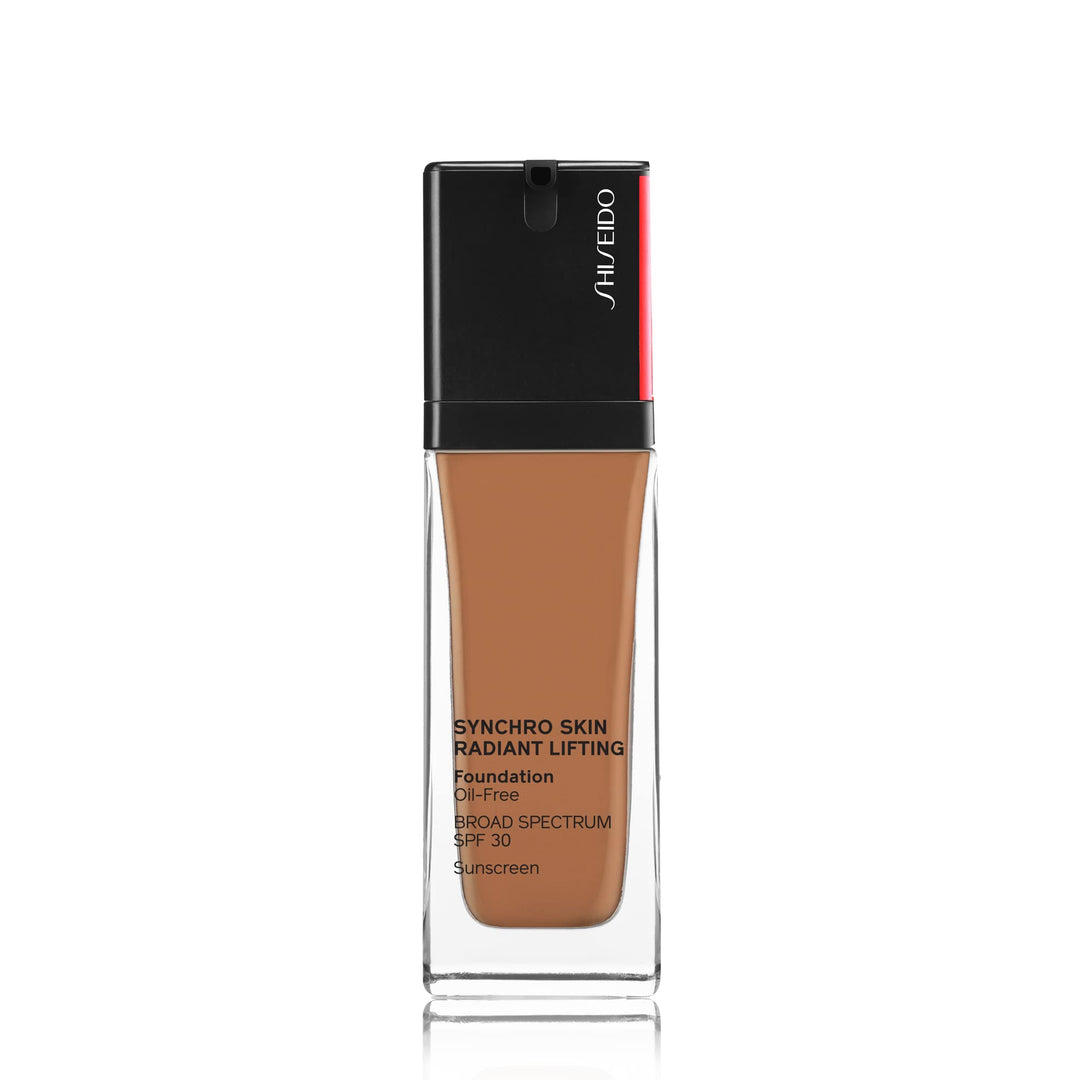 30 ml tube of radiant lifting liquid foundation, warm cedar shade, SPF 30