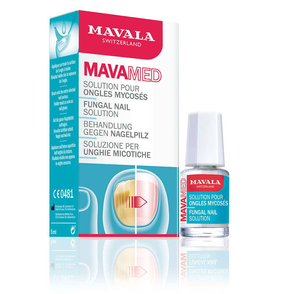 Small 5 ml glass vial with brush applicator — antifungal nail solution