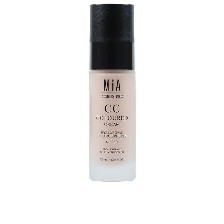 30 ml tinted CC cream tube, light shade, SPF30, lightweight finish