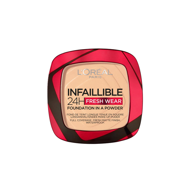 Compact matte powder foundation, shade 40, 9 g, waterproof, Unisex