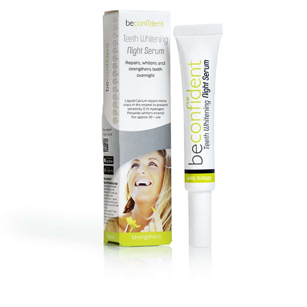Night whitening dental serum kit with applicator; mint‑flavoured, Unisex