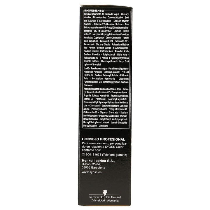 Boxed permanent oil hair colour, ammonia-free, deep brown shade, 5-piece pack
