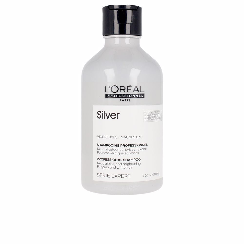300 ml purple-tinted shampoo bottle for neutralising yellow tones in grey hair