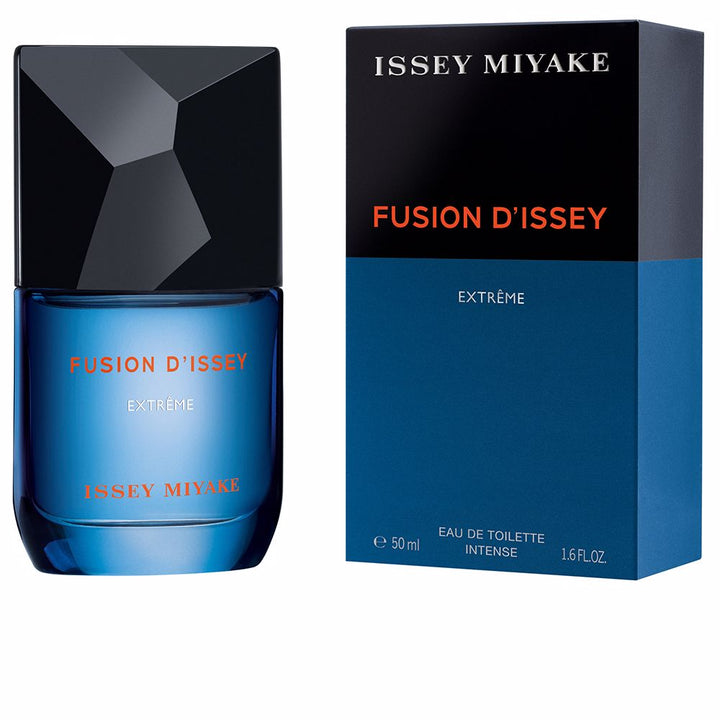 Deep-blue 50 ml bottle of woody-spiced Eau de Toilette for Man, FSC packaging