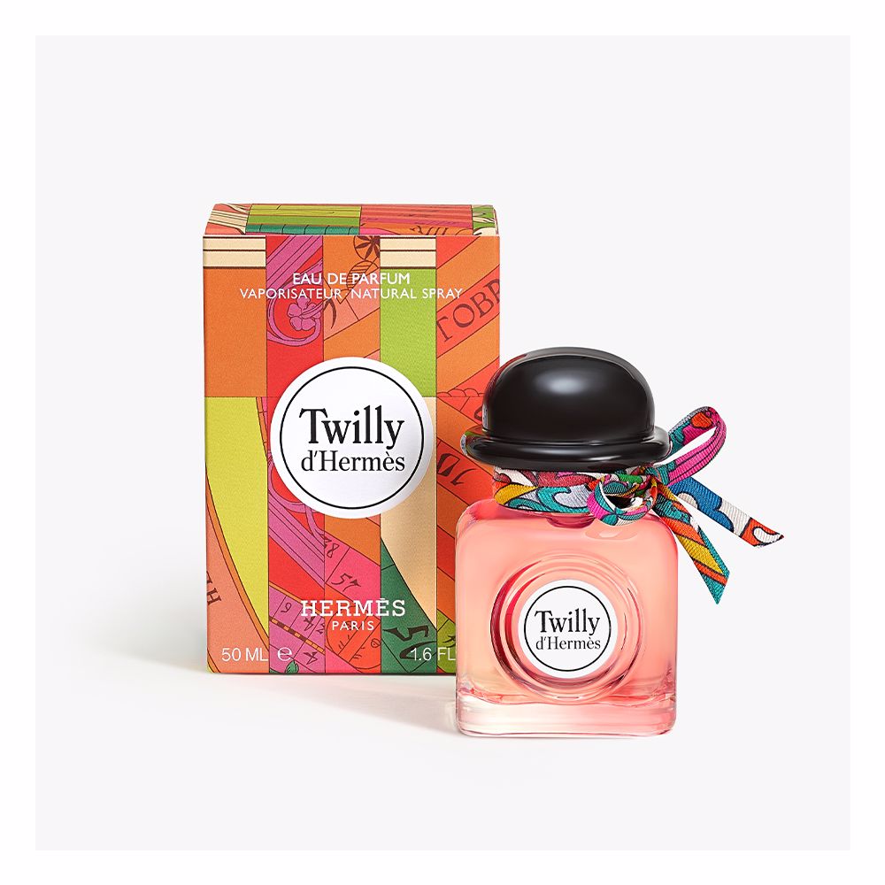Coral-toned lantern bottle with hand-tied silk ribbon, 30 ml perfume
