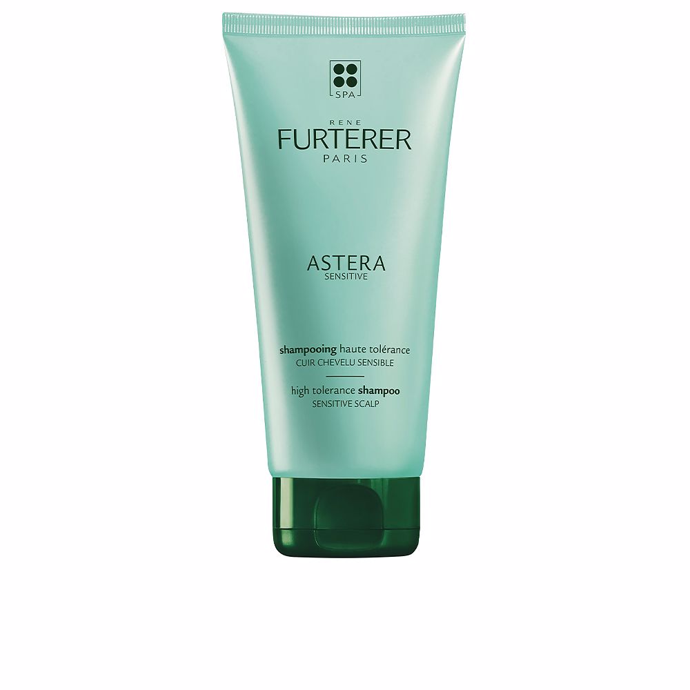 200 ml bottle of gentle Asteracea high-tolerance shampoo for sensitive scalps