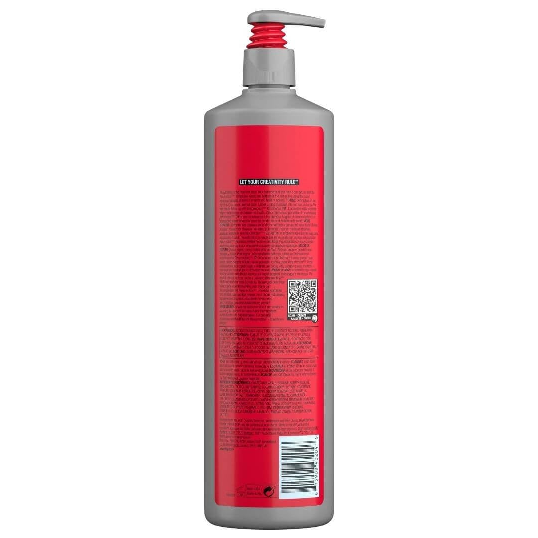 Large 970 ml bottle of Resurrection Repair Hydrating Shampoo, pale pearlescent gel