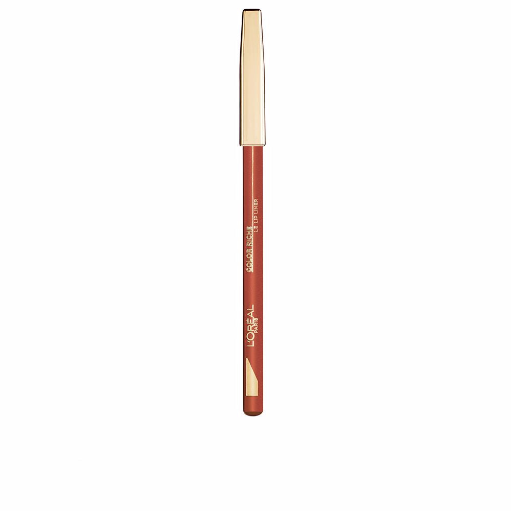 Creamy satin lip liner pencil in warm rose &