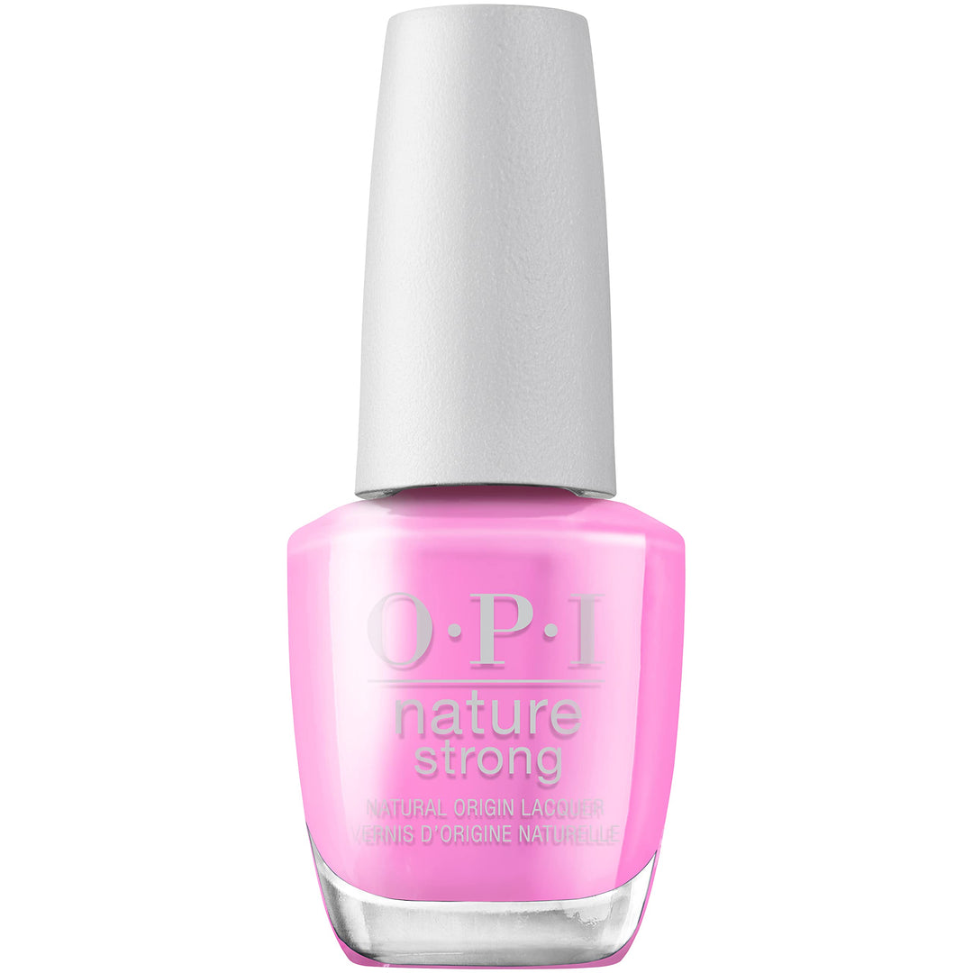 15 ml Emflowered natural‑origin nail colour bottle, glossy pink shade