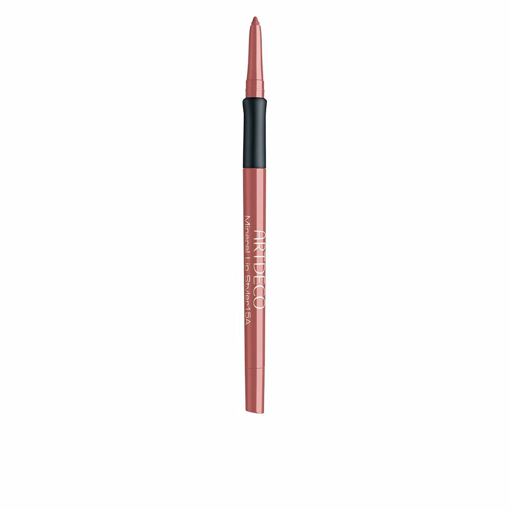 Slim mineral sienna lip liner pencil with integrated sharpener, 0.4 g