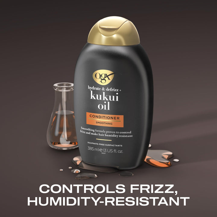 385 ml shampoo bottle — kukui oil anti‑frizz formula, Unisex