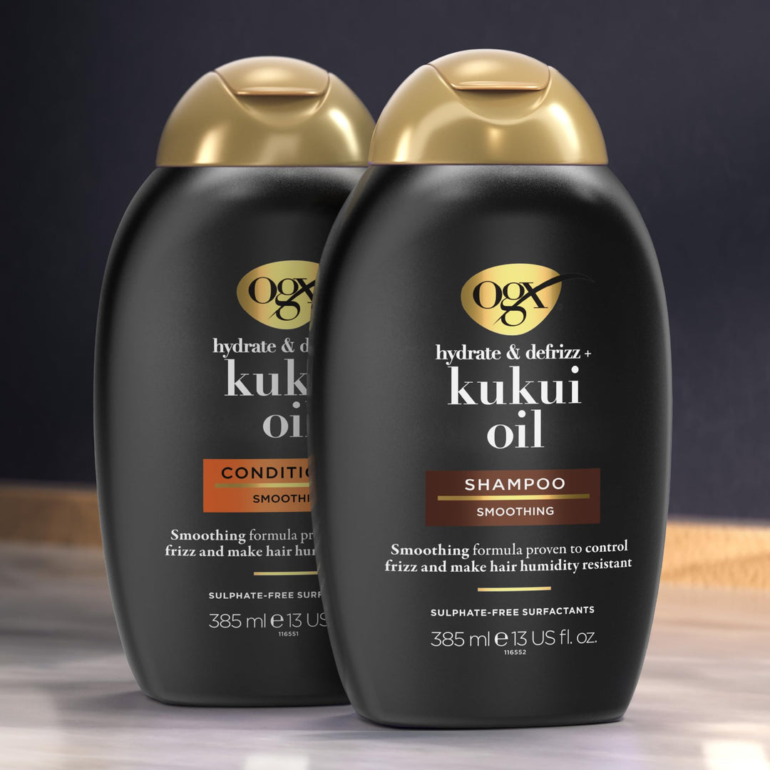 385 ml shampoo bottle — kukui oil anti‑frizz formula, Unisex