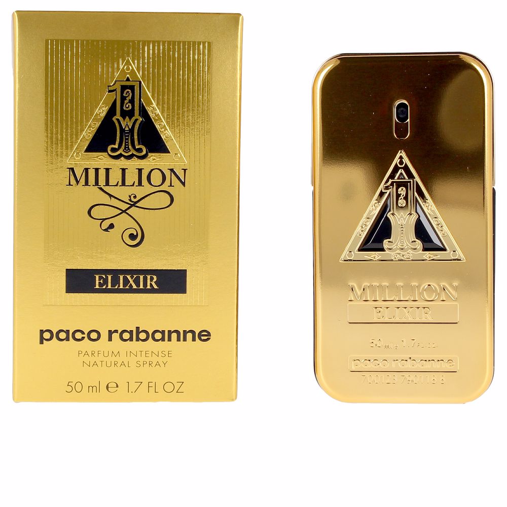 200 ml jewel-like gold bottle of intense parfum for Man with rose and woody notes
