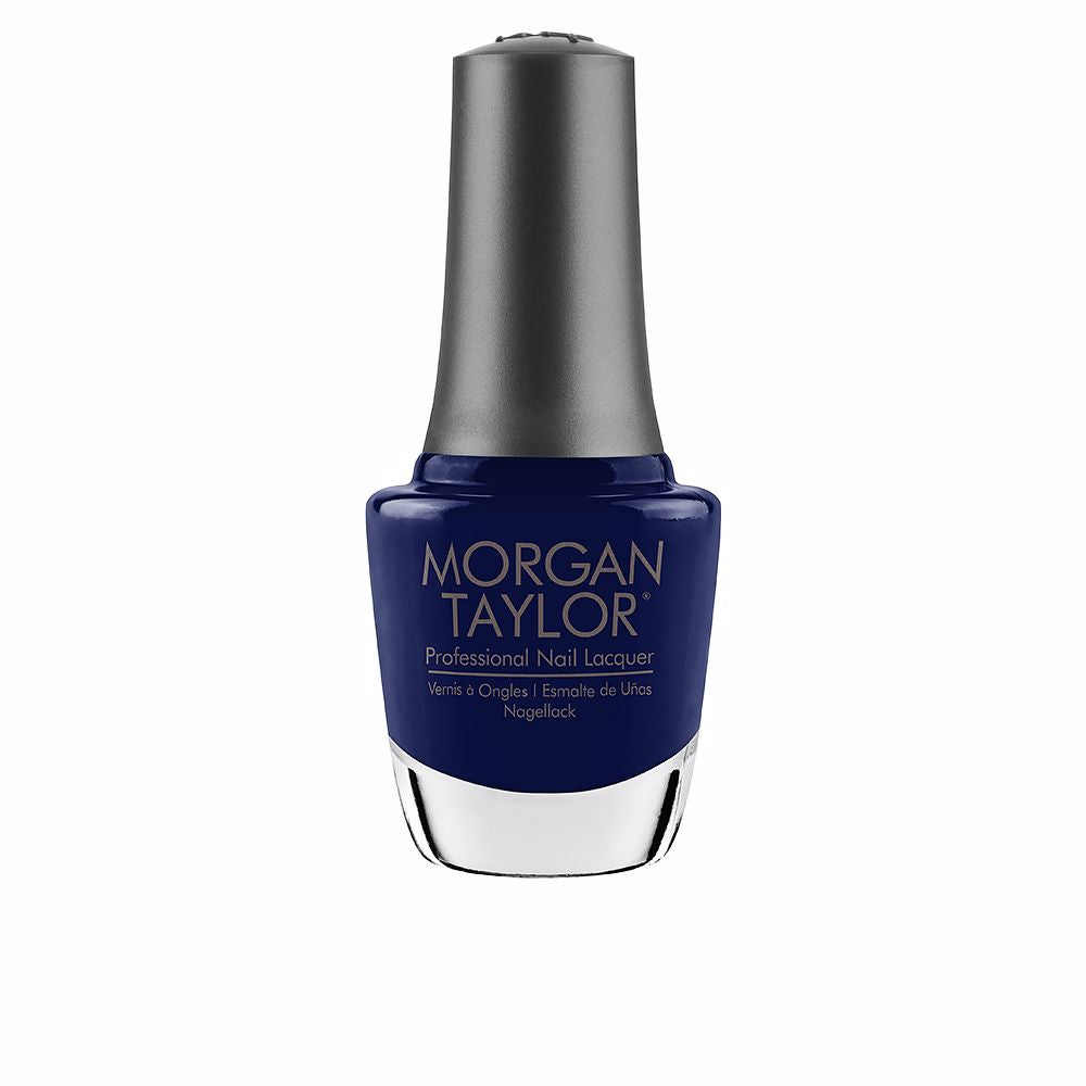 15 ml Deja Blue creme nail lacquer in clear glass bottle with curved brush